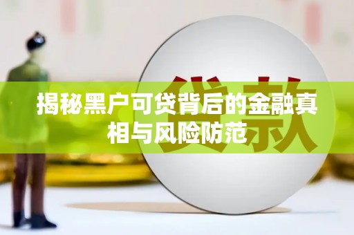 鄂尔多斯揭秘黑户可贷背后的金融真相与风险防范