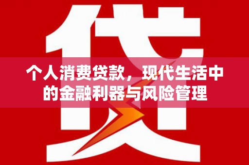 鄂尔多斯个人消费贷款，现代生活中的金融利器与风险管理