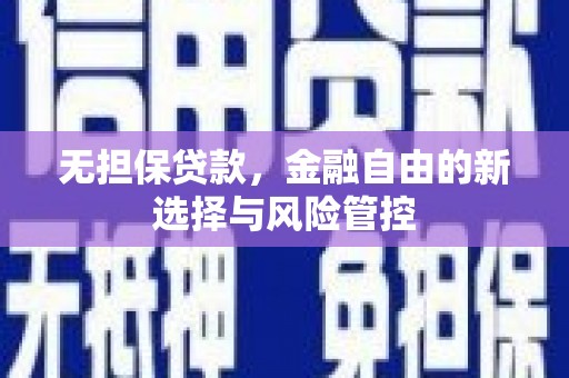 鄂尔多斯无担保贷款，金融自由的新选择与风险管控