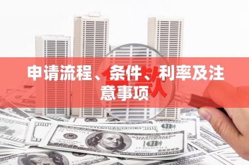 鄂尔多斯申请流程、条件、利率及注意事项