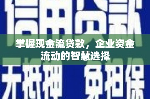 鄂尔多斯掌握现金流贷款，企业资金流动的智慧选择