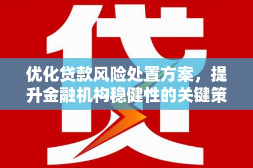 鄂尔多斯优化贷款风险处置方案，提升金融机构稳健性的关键策略