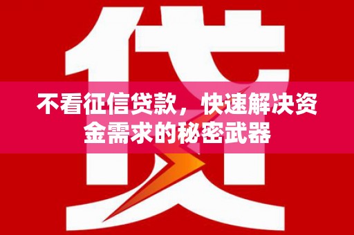 鄂尔多斯不看征信贷款，快速解决资金需求的秘密武器
