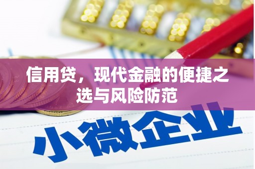 鄂尔多斯信用贷，现代金融的便捷之选与风险防范