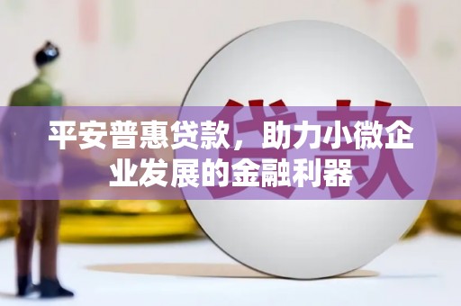 鄂尔多斯平安普惠贷款，助力小微企业发展的金融利器